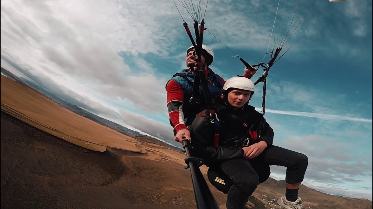 Paragliding with True Adventure in V&iacute;k, Iceland. Summer 2019