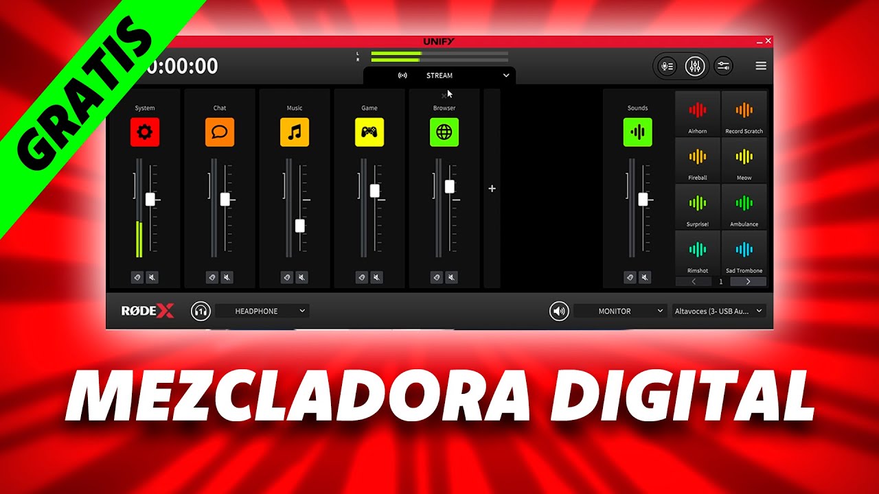 🔴RODE UNIFY🔴 Mazcladora de audio virtual para separar audios en OBS