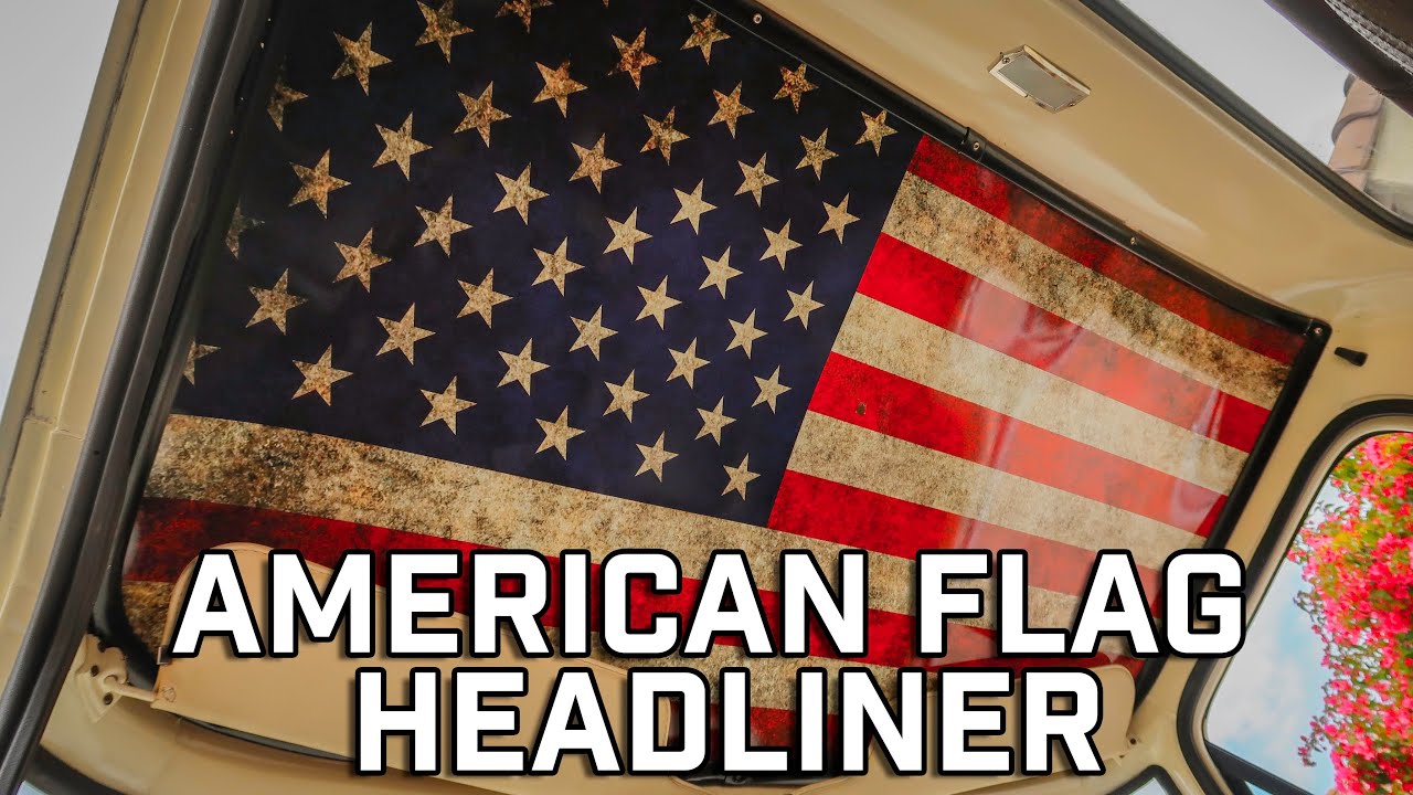Making an AMERICAN FLAG Headliner For ANY Classic!