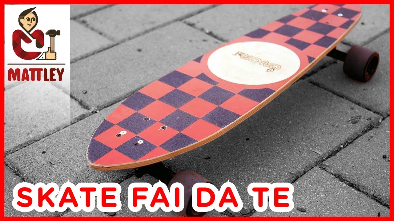 Uno skateboard o longboard fai da te legno