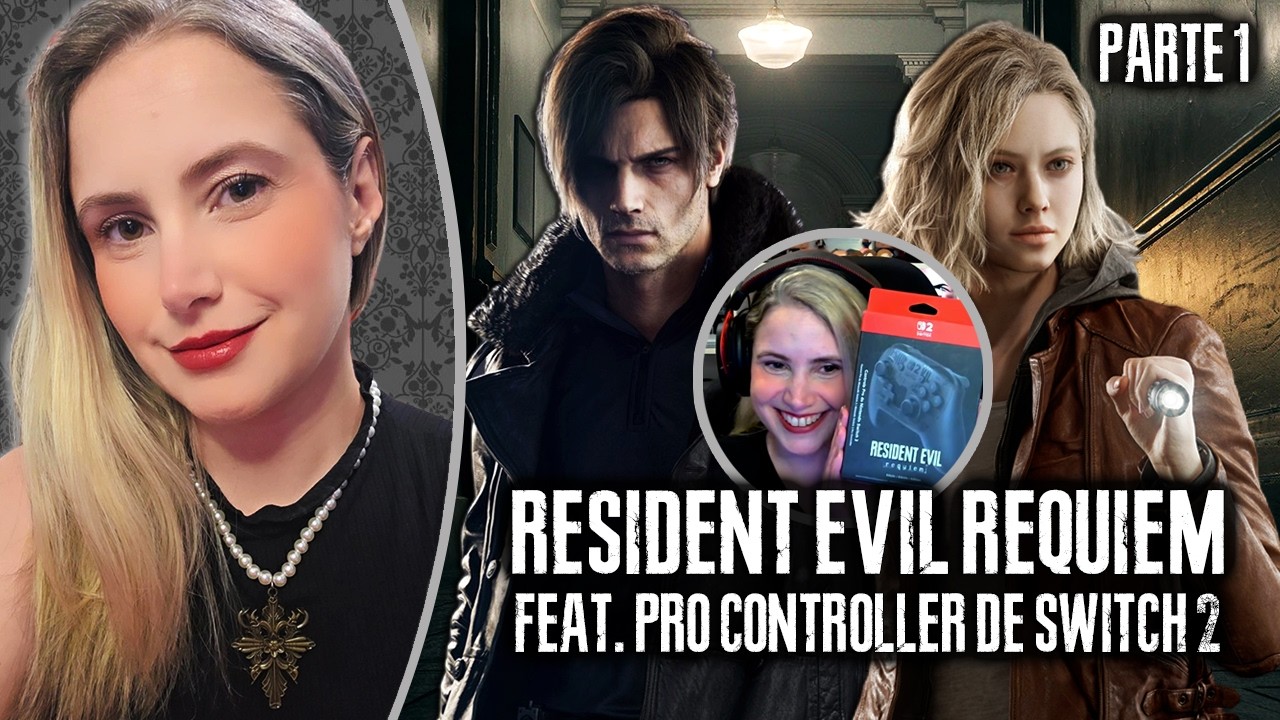 AO VIVO: Jogando RESIDENT EVIL REQUIEM (Versão DELUXE) no PRO CONTROLLER de Nintendo Switch 2!