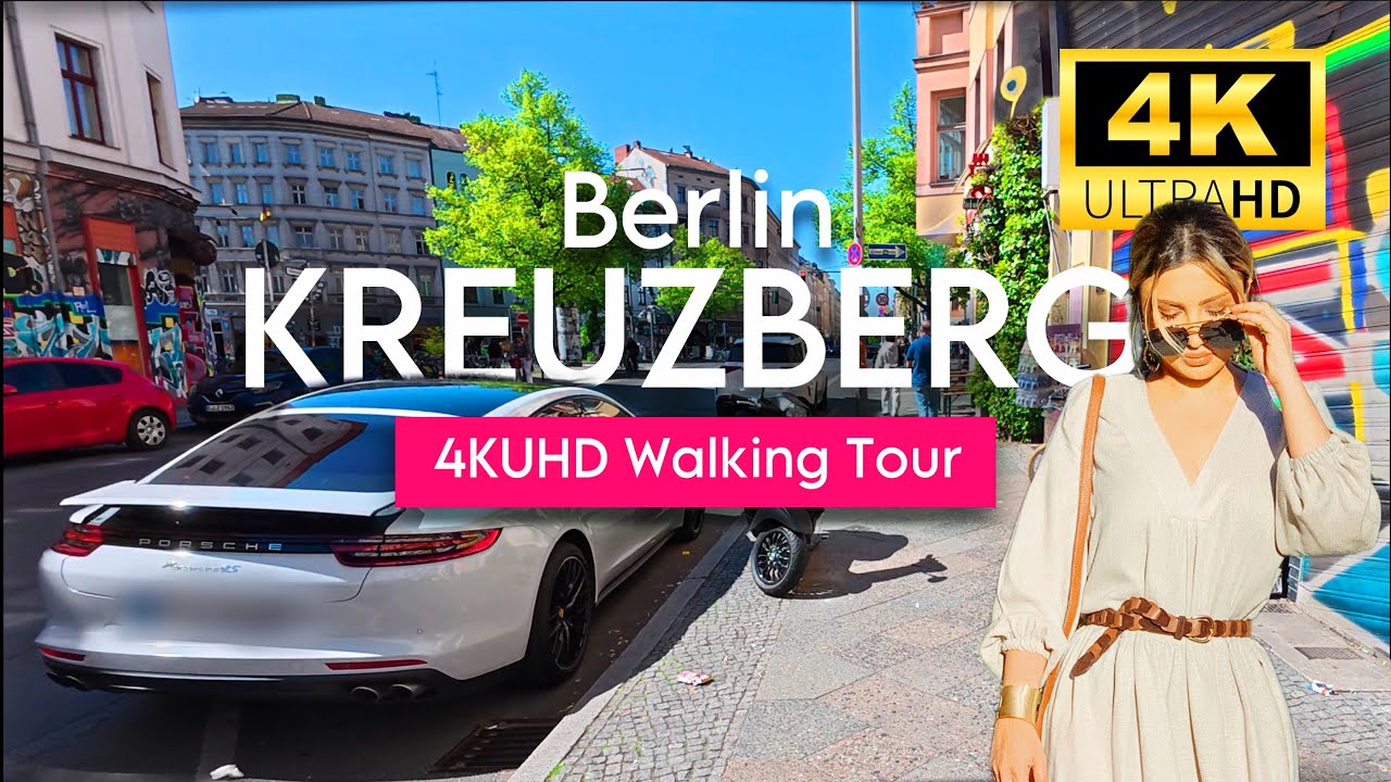 🇩🇪 Kreuzberg, Berlin in 4K 🇩🇪| Trendy City Walk with Subtitles & Real Sounds [Ultra HD 60fps]