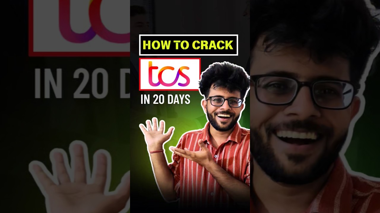 How to Crack TCS NQT in 20 Days 🔥🧑🏻&zwj;💻