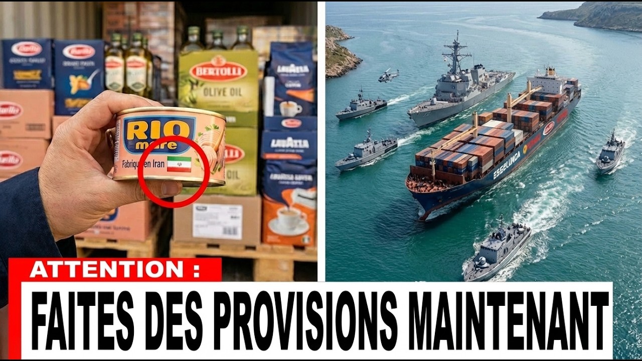15 Aliments Qui N’arriveront Plus en France (Navires Bloqués par l’Iran)