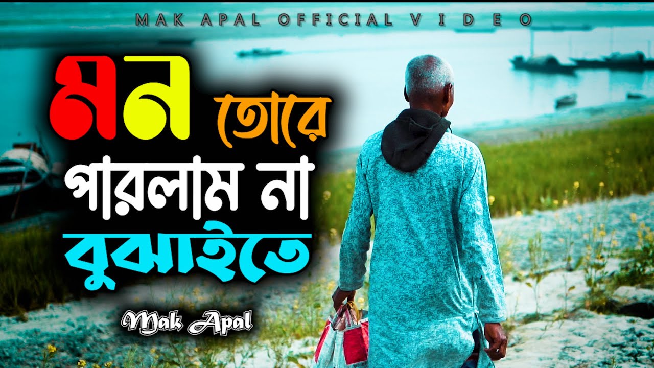মন তোরে পারলাম না বুঝাইতে রে | Sona Diya Bandhayasi Ghor | Mak Apal | Lofi Official Video