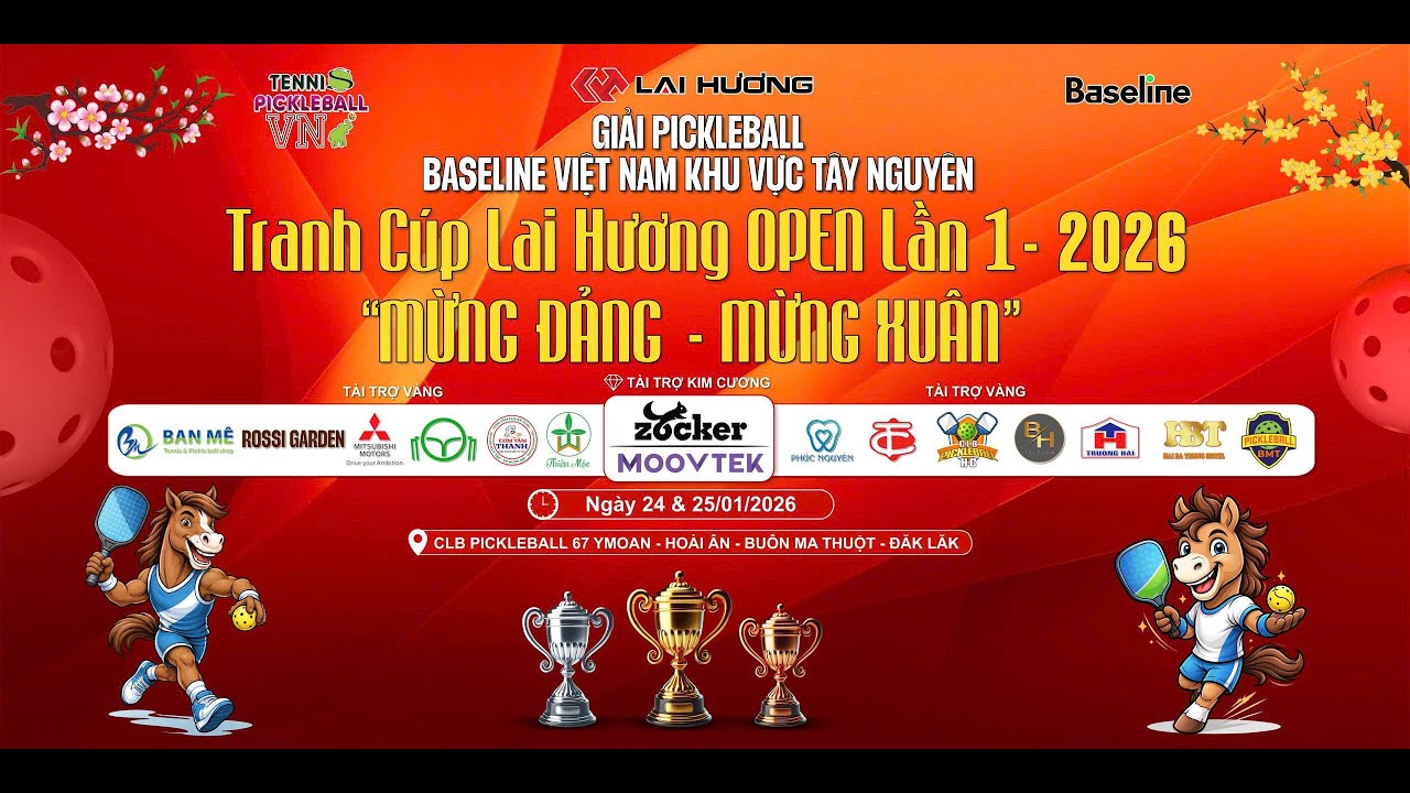 🛑Trực Tiếp : Nội Dung 5.8🏆Tranh Cúp LAI HƯƠNG OPEN LẦN I - 2026 🏆