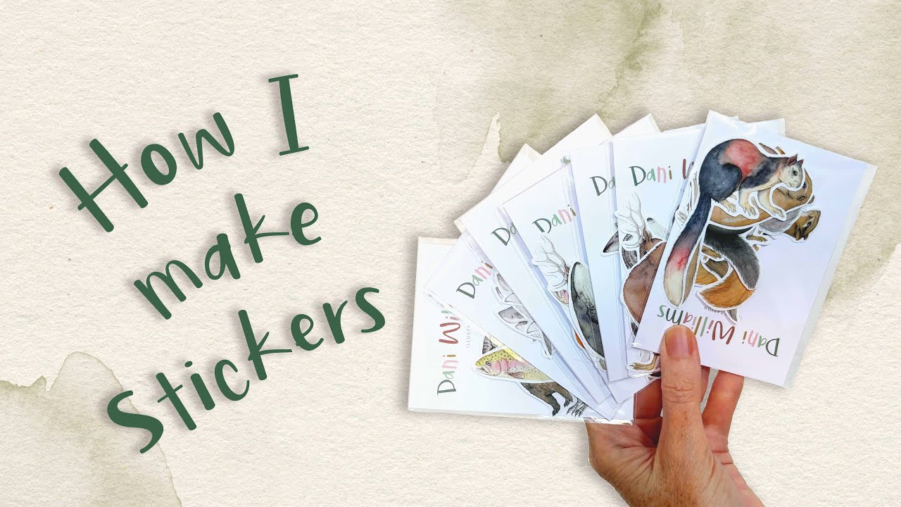 How I make stickers for my Etsy shop - without a Cricut Cutter