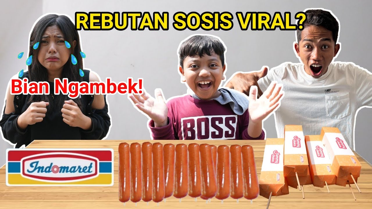 BIAN REBUTAN SOSIS VIRAL KEJU LUMER, SAMPE NGAMBEK HAHAHA😂 | Mikael TubeHD