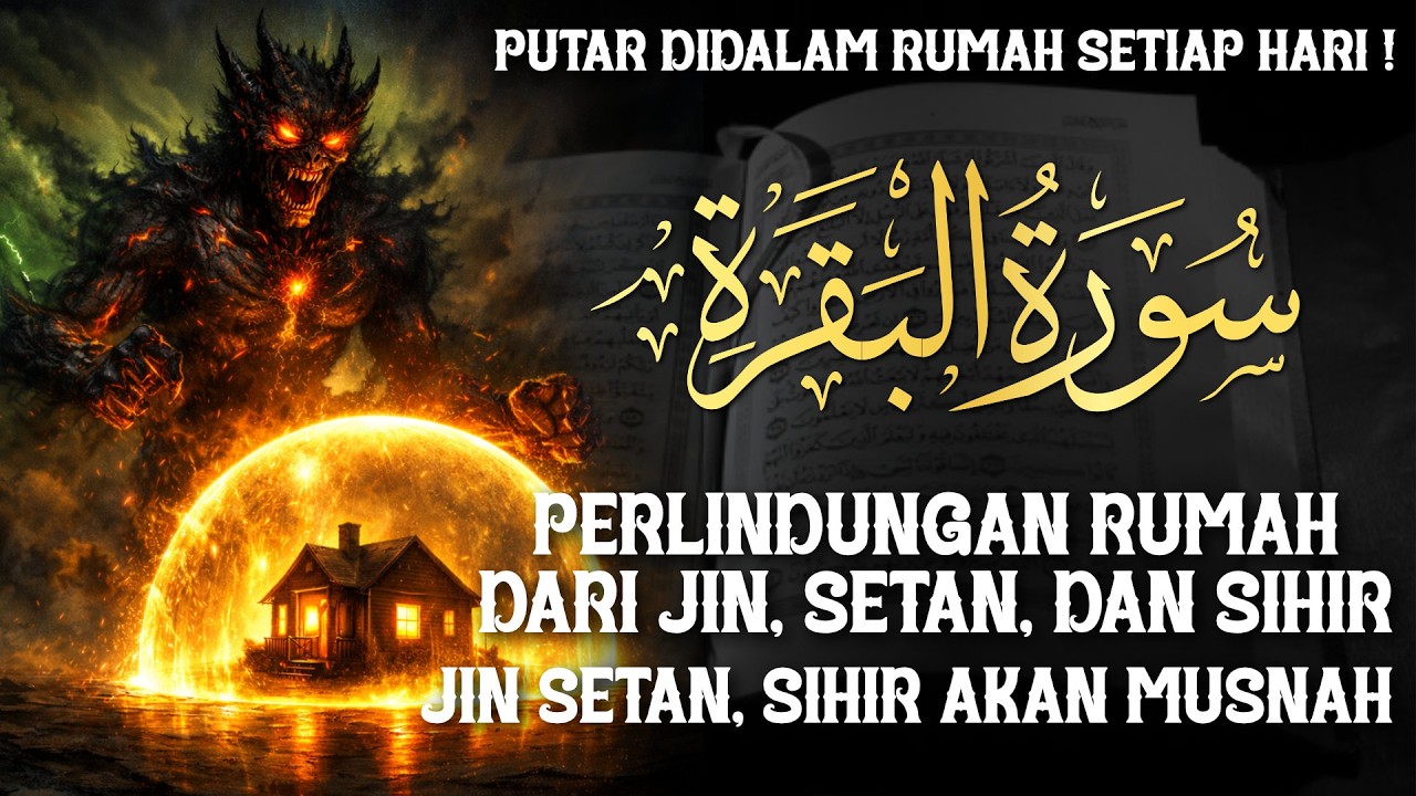 AL-BAQARAH FULL | PUTAR TIAP HARI ! MENGUSIR SETAN, JIN & SIHIR DIDALAM RUMAH DAN PAGAR DIRI !