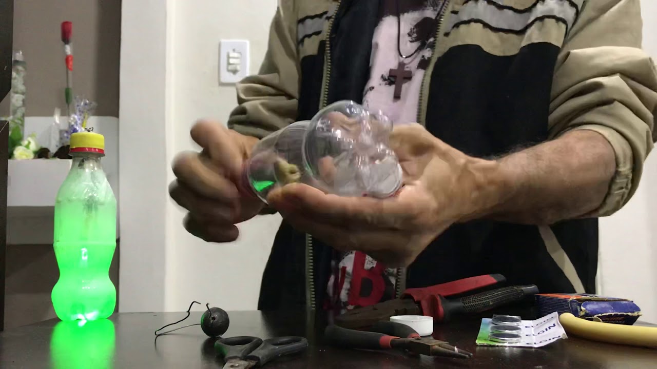 Boia luminosa caseira para peixe espada