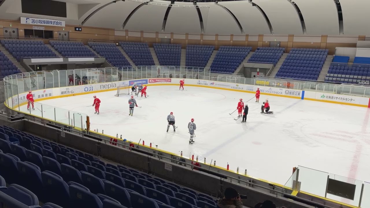 プロはどんな練習をするのか⑧ Net-front battle Deflection screen#アイスホッケー #icehockey #レッドイーグルス北海道 #アジアリーグアイスホッケー 