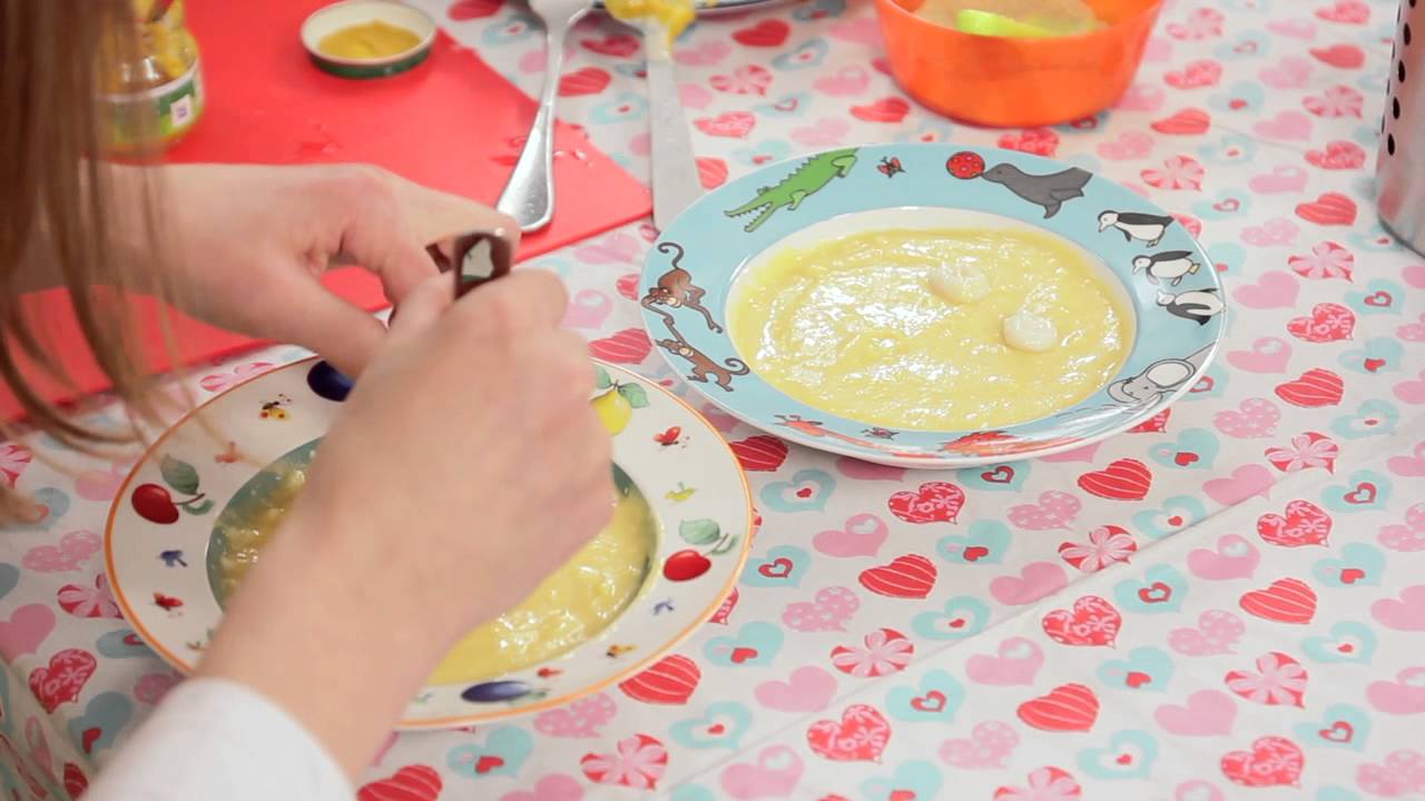 Ricette per bambini: crema di riso con pollo e verdurine