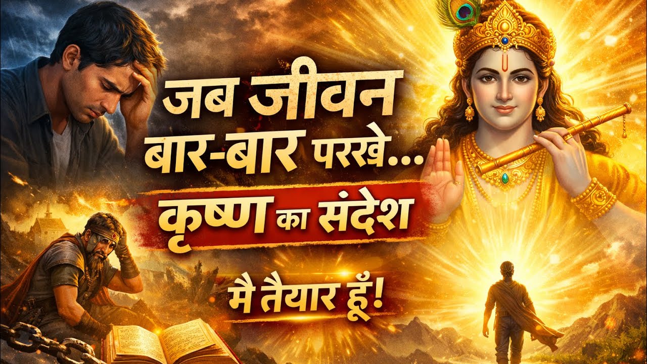 जब आपको लगे कि आप बार बार हर रहे हो तो कृष्ण की ये बात ज़रूर सुने 🙏🏻🚩 