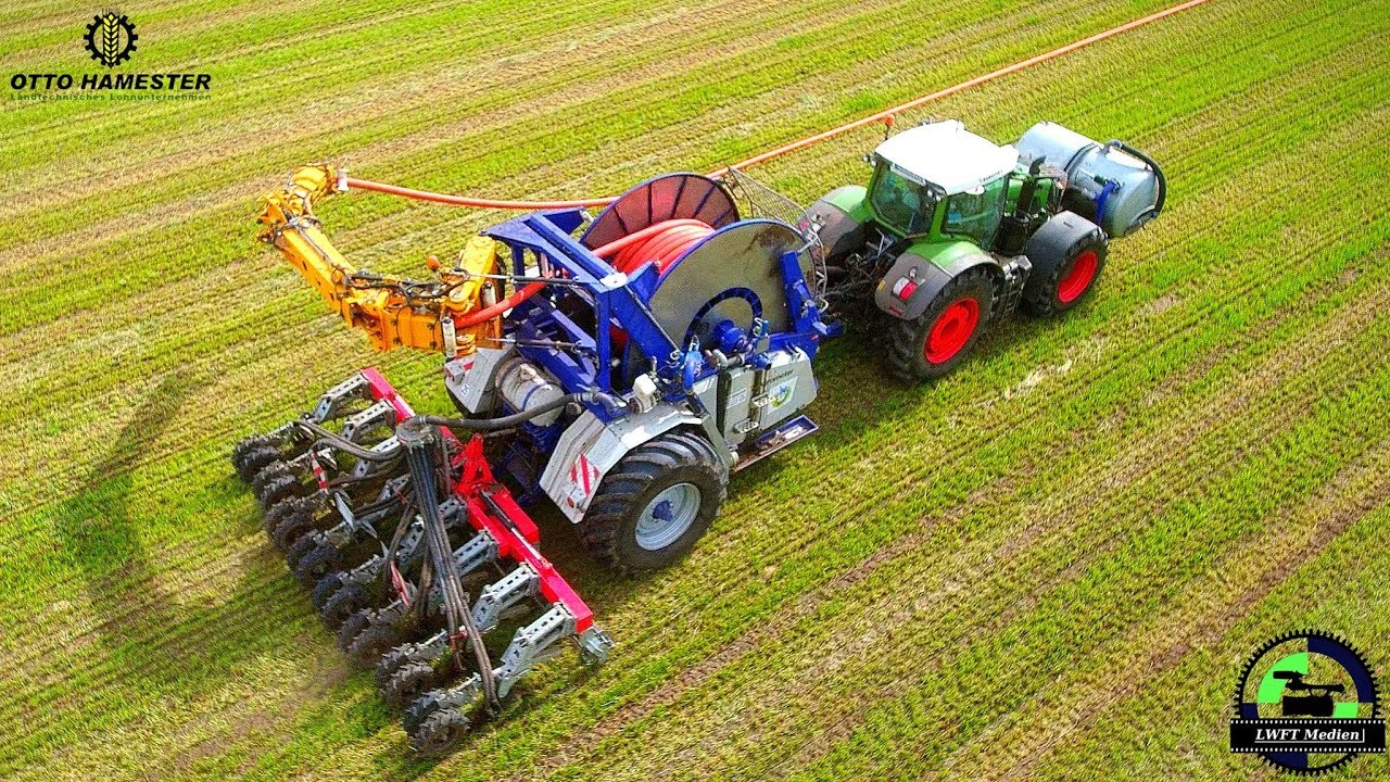 Lohnunternehmen Otto Hamester mit Fendt 936 Vario + Agrometer und Volmer Strip Till CULEX