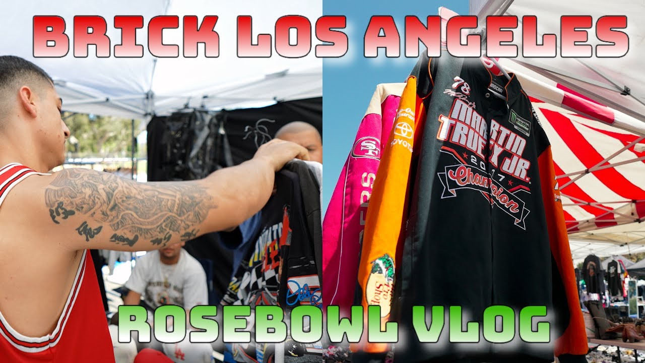 BRICK LA HITS THE WOLDS MOST KNOWN VINTAGE FLEA MARKET (2K SHIRTS, STEALS AND DEALS, ROSE BOWL!! )