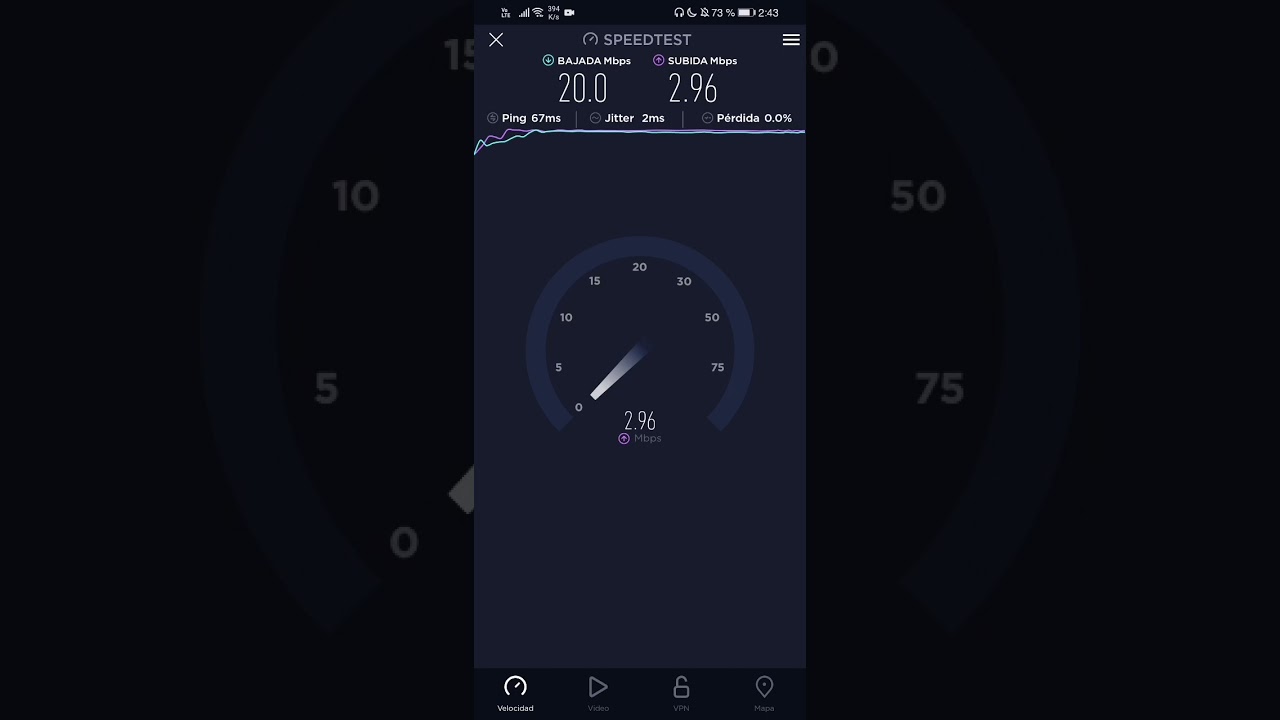 Speedtest TELMEX VDSL2 (20mbps) Cobre-Fibra #speedtest #telmex #wifi