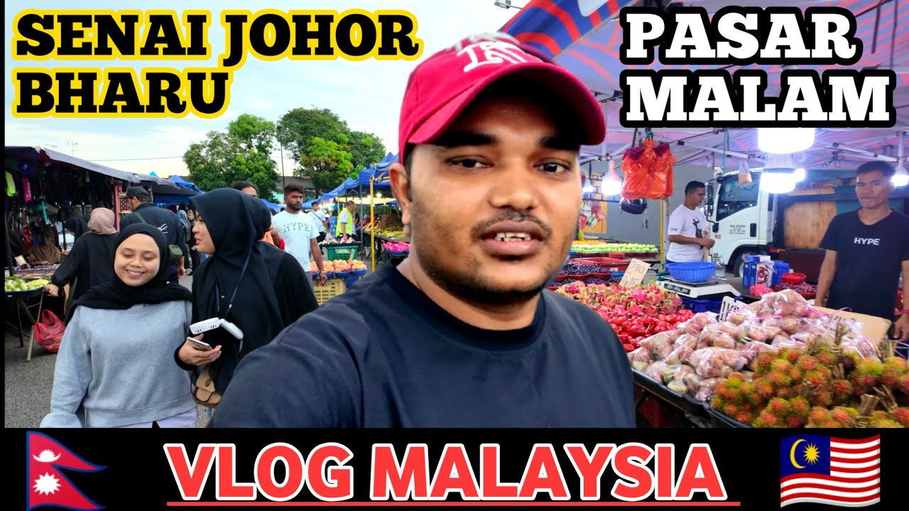 📍 Senai Johor Bahru Pasar Malam Vlog 🇲🇾 | Malaysia Night Market Street Food & Shopping