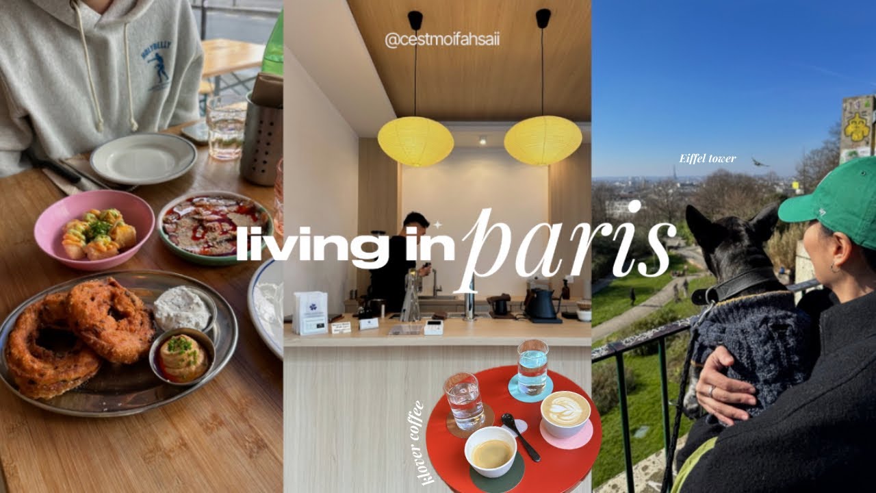 living in paris| exploring new neighbourhood Belleville, coffeeshop and restaurants, home decors