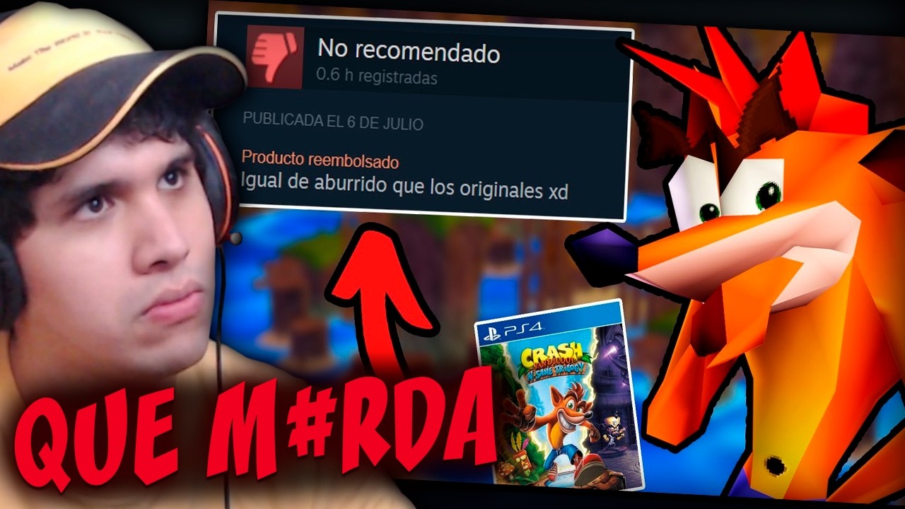 TDYU EXPLOTA con las CRITICAS MÁS POLÉMICAS y POTENTES sobre JUEGOS DE CRASH BANDICOOT