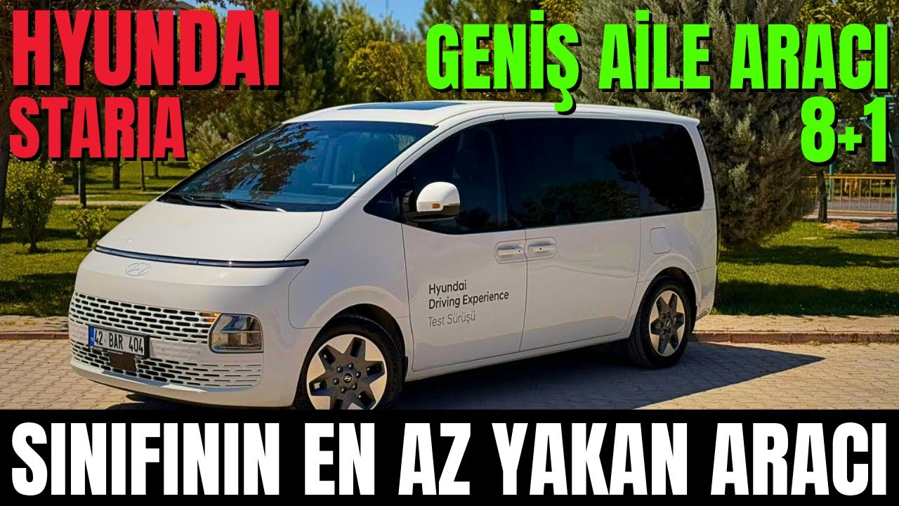 Hyundai Staria Hybrid 2025 İnceleme / Hem Vergisi Az Hem Yakıt Tüketimi 8+1'lik Uzay Aracı