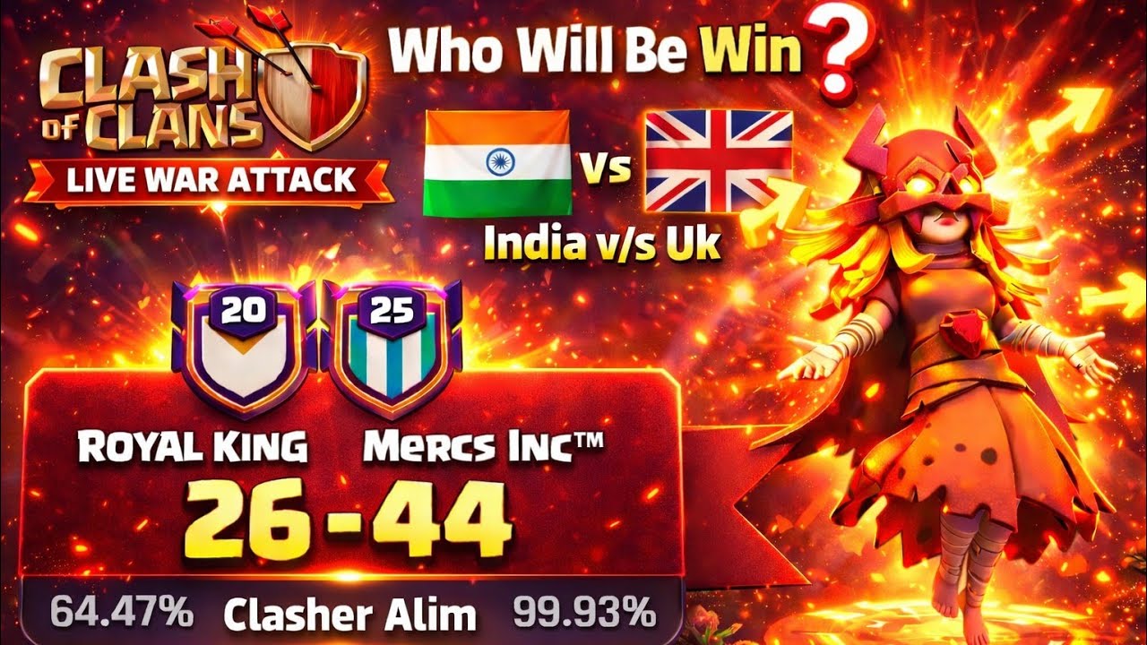 Live War Attack India🇮🇳 v/s Uk🇬🇧 || Bass Visit bhi hoga 😂 (Clasher Alim)