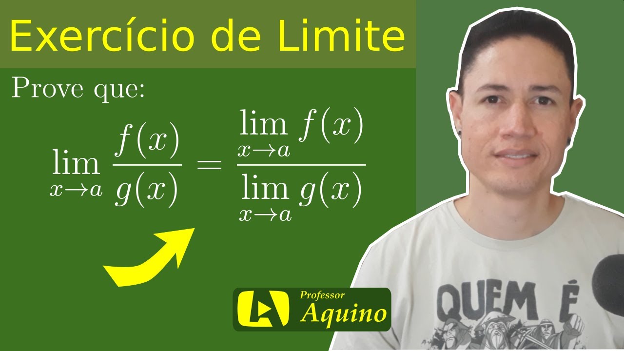#05 Provar Limite da Divisão de Funções - ε (épsilon) e δ (delta). | Exercícios de Cálculo.