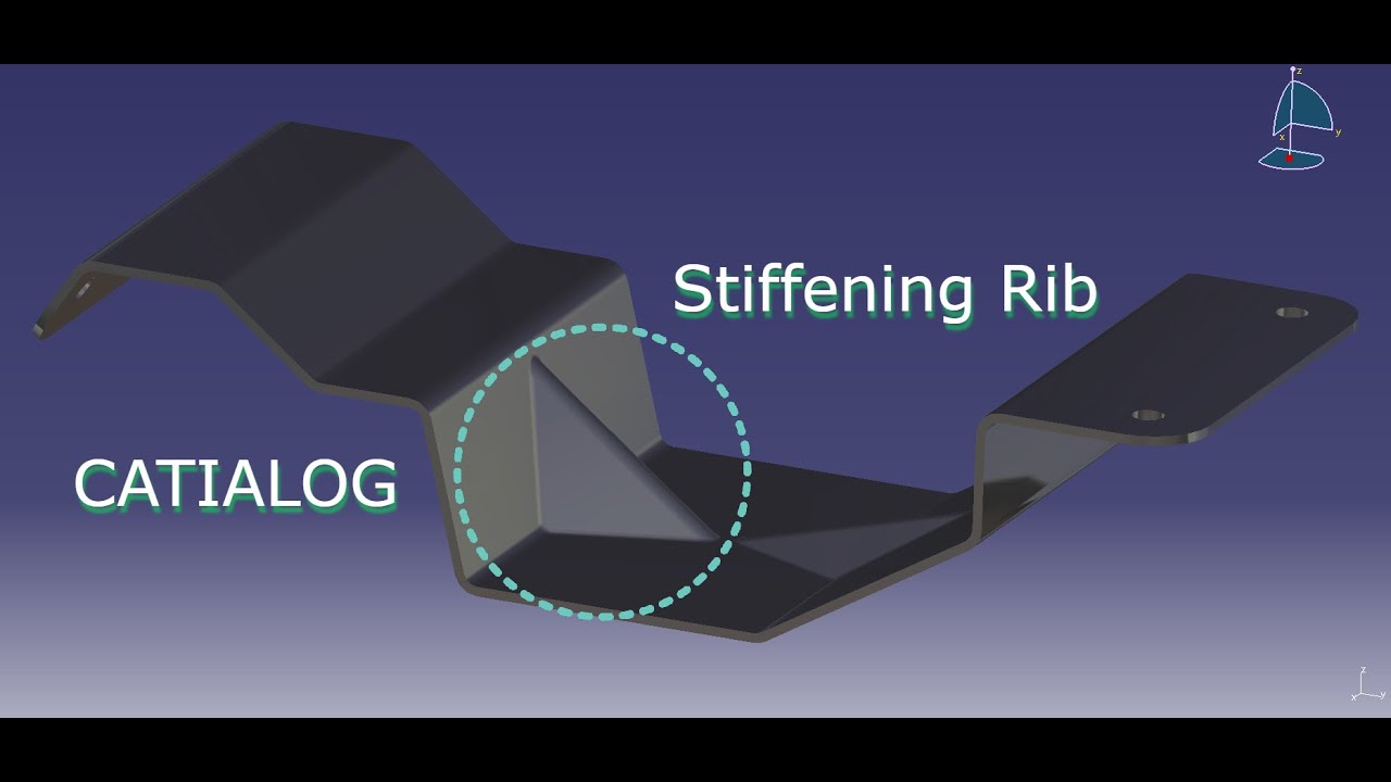 Stiffening Rib with CATIA V5