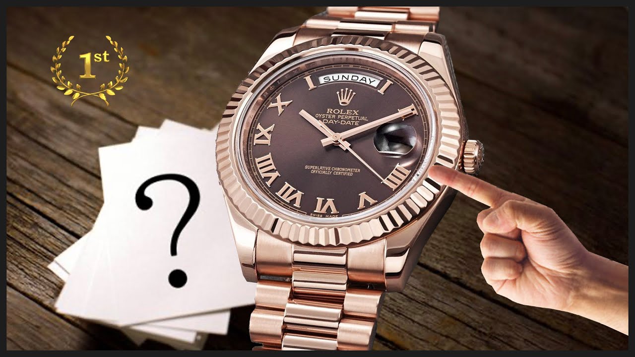 Как выставить день недели в оригинальных часах Rolex Day-Date II 41 President Everose Gold !