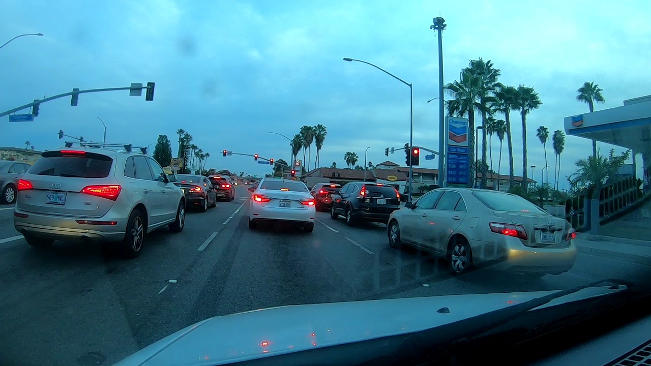 Driving Streets of Buena Park, California