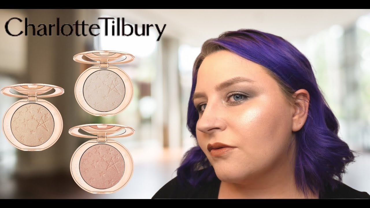 Charlotte Tilbury rozświetlacze Glow Glide Architect | porównanie z Rare Beauty 👀