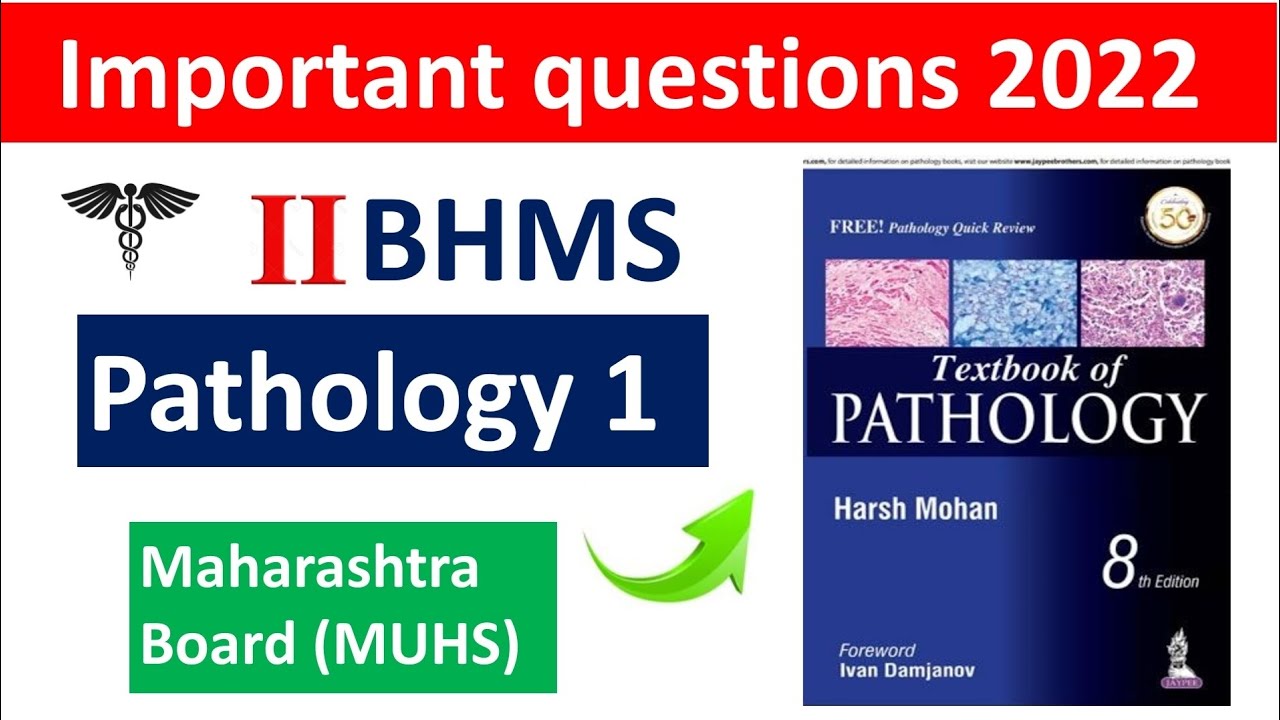 Pathology 1 Important Questions 2022 #bhms #homoeopathy #bhmsexams #muhs #homeopathy #bhmsstudents