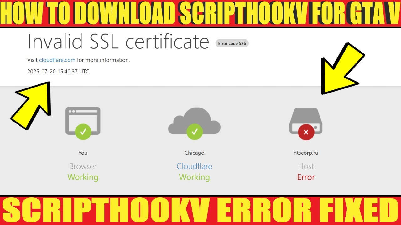 How To Download ScripthookV | INVALID ERROR FIXED | #gtav