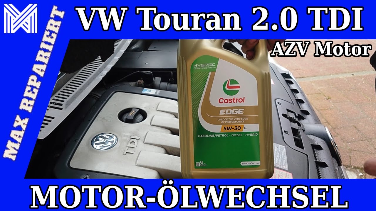 VW Touran Ölwechsel am 2.0 TDI AZV Motor