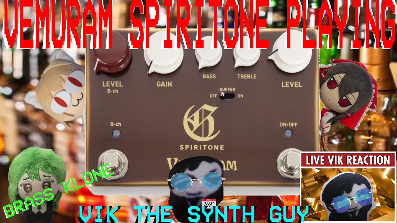 A Brass Artist Signature Pedal With Klon DNA | Vemuram Spiritone Playing on a Minifreak