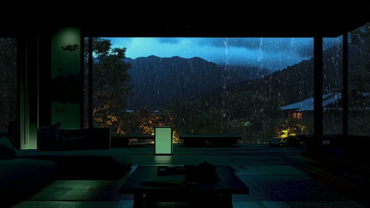Slow Rain Keys for Inner Balance | Peaceful Ambient Tones for Mental Clarity and Deep Rest at Night
