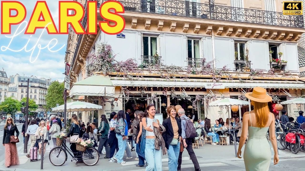 Paris, France 🇫🇷 -  4K PARIS 22 May 2025 🎷 Paris City Life Walk with  Captions