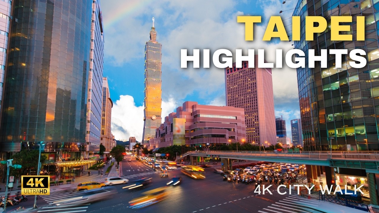 Taipei Highlights: 4K Walking Tour - Taiwan 2024  Songshan Creative Park, New Dome & Taoyuan Airport