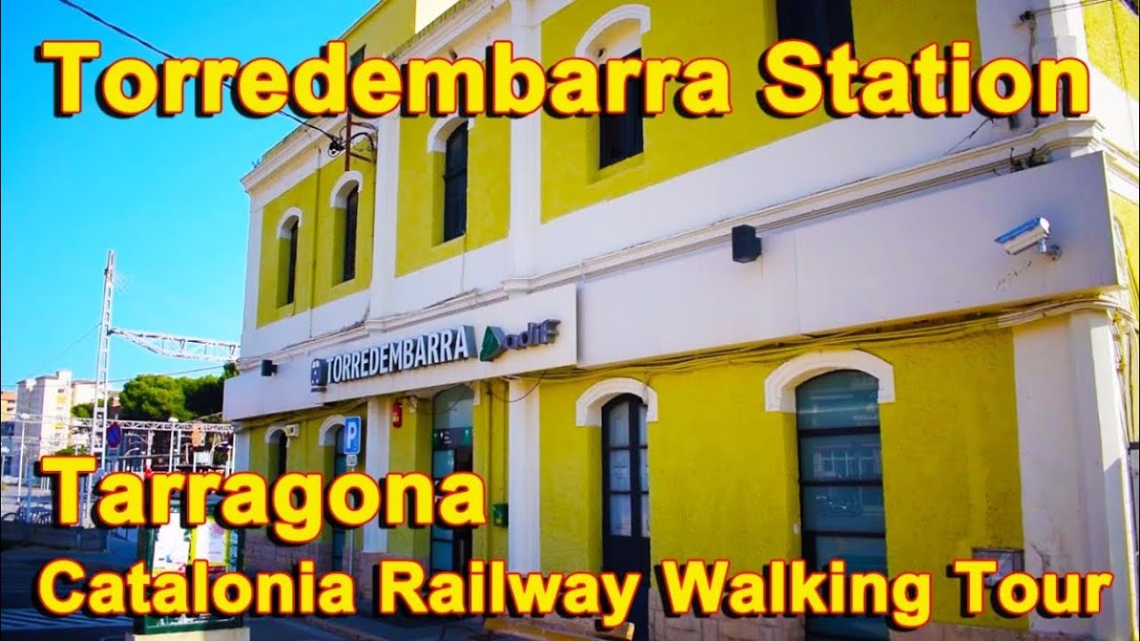 Torredembarra Station (Tarragona, Catalonia) Railway Walking tour (Spain) #relaxation