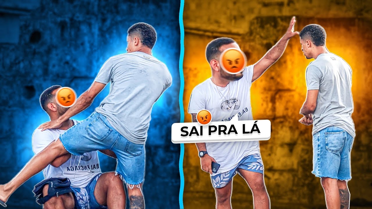 SUBIND0 NO COL0 DE ESTRANHOS - pegadinha