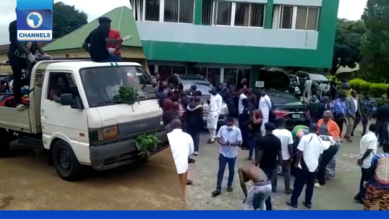 Tension In Jos As Youths Storm House Of Assembly With Corpses Of Yelwa Killing