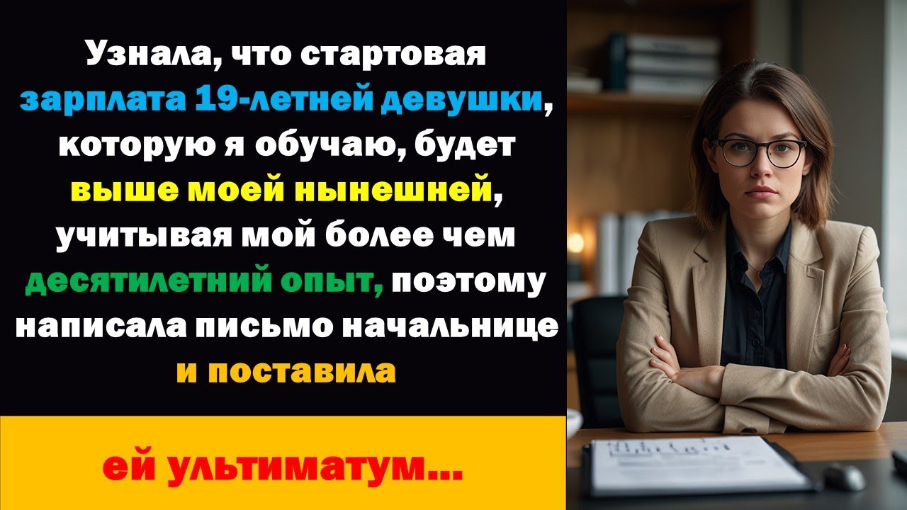 Я обнаружил, что 19-летний парень, которого я обучал, зарабатывает больше меня, поэтому я поставил..