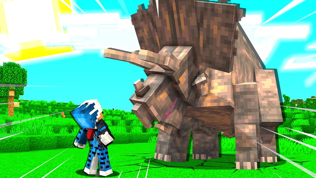 GIOCO A MINECRAFT NELL'ERA DEI DINOSAURI !!