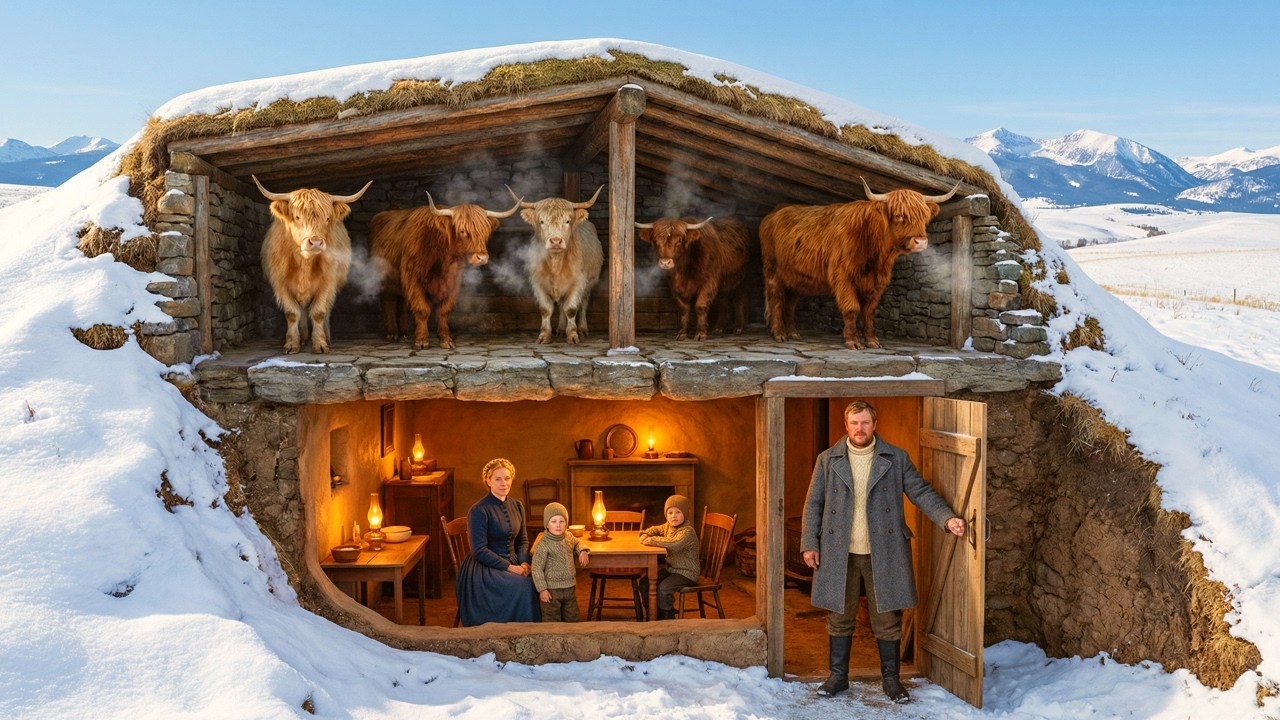 His Neighbours Said Living Under Cattle Was Madness — Until His Cows Heated His Family All Winter