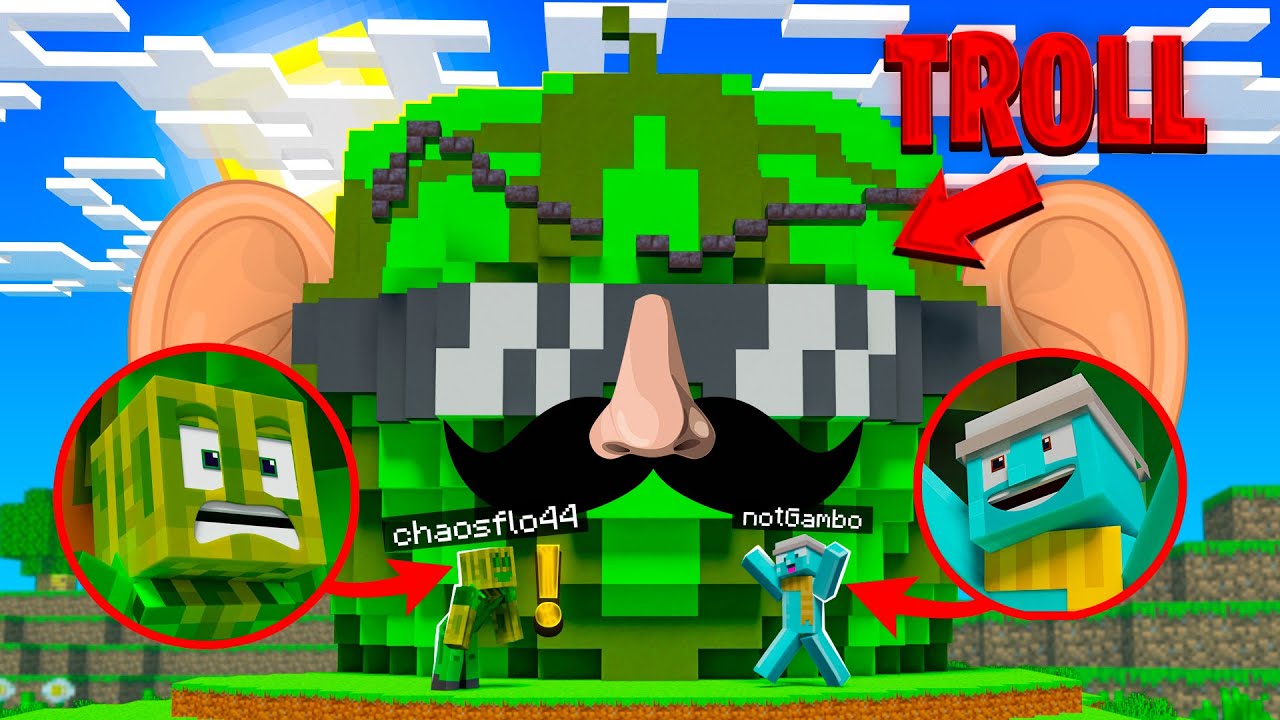 ICH PRANKE @Chaosflo44 mit seinem XXL MELONEN HAUS - Minecraft Freunde