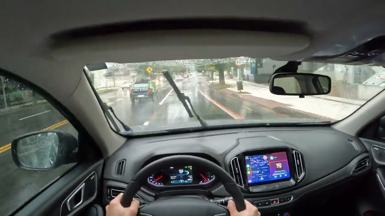 4K POV Drive Brazil 🌧️  - Chery Tiggo 7 TXS 2020 - GoPro Hero 10 Black series