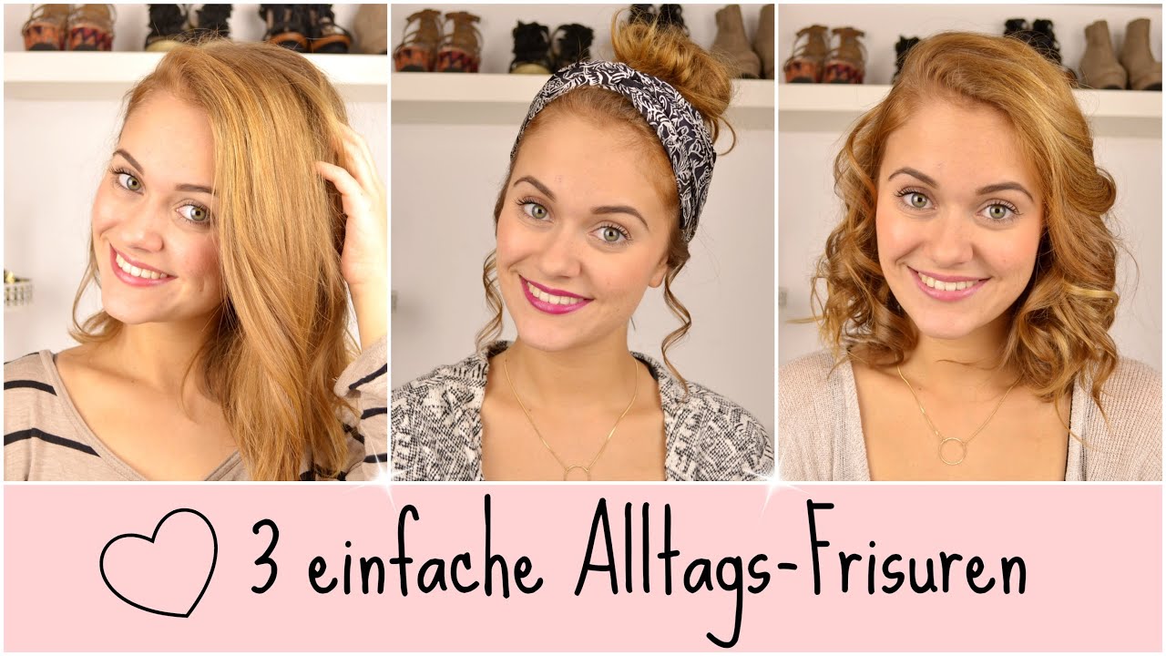 No more Bad-Hair-Day || 3 EINFACHE FRISUREN || Schulterlange Haare|| SNUKIEFUL