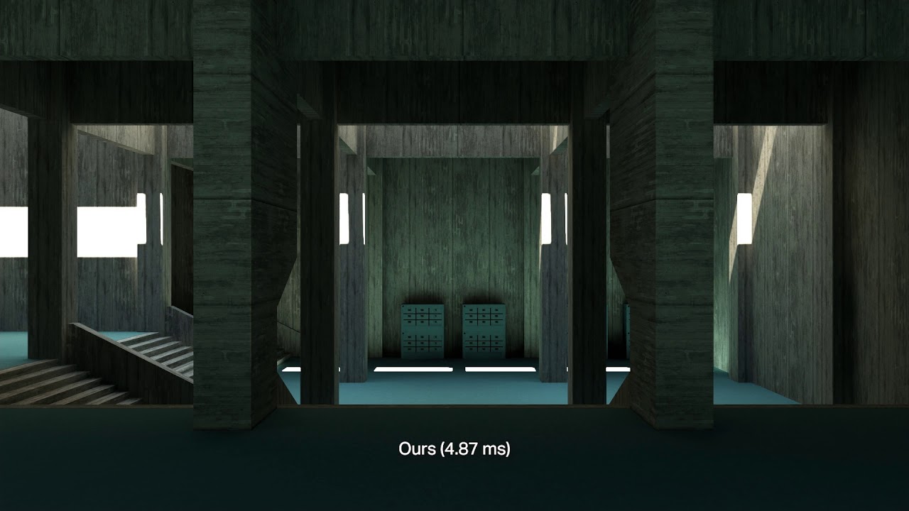 Real-time Global Illumination by Precomputed Local Reconstruction from Sparse Radiance Probes