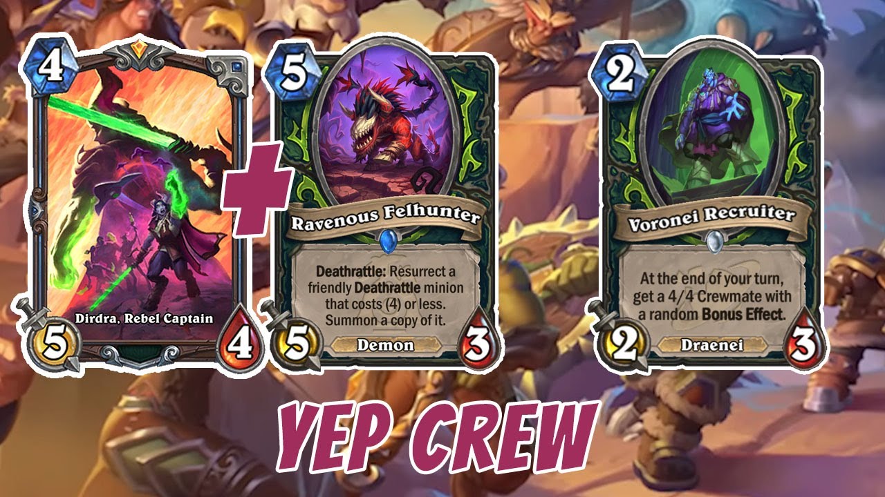 I Drafted my Craziest Crew Deck EVER!!! - Hearthstone Arena