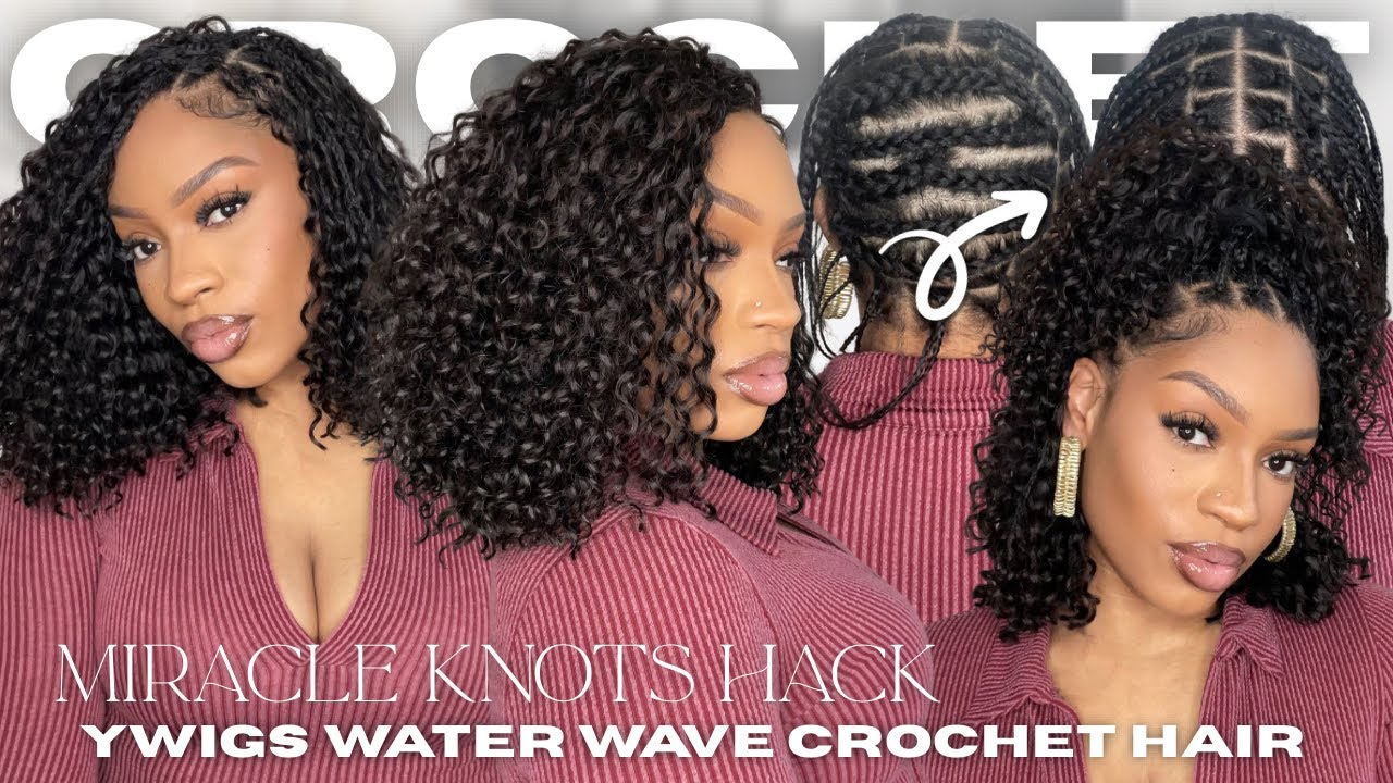 Miracle Knots Hack ✨ Bob Tutorial | Water Wave Crochet Hair Step-by-Step | YWigs