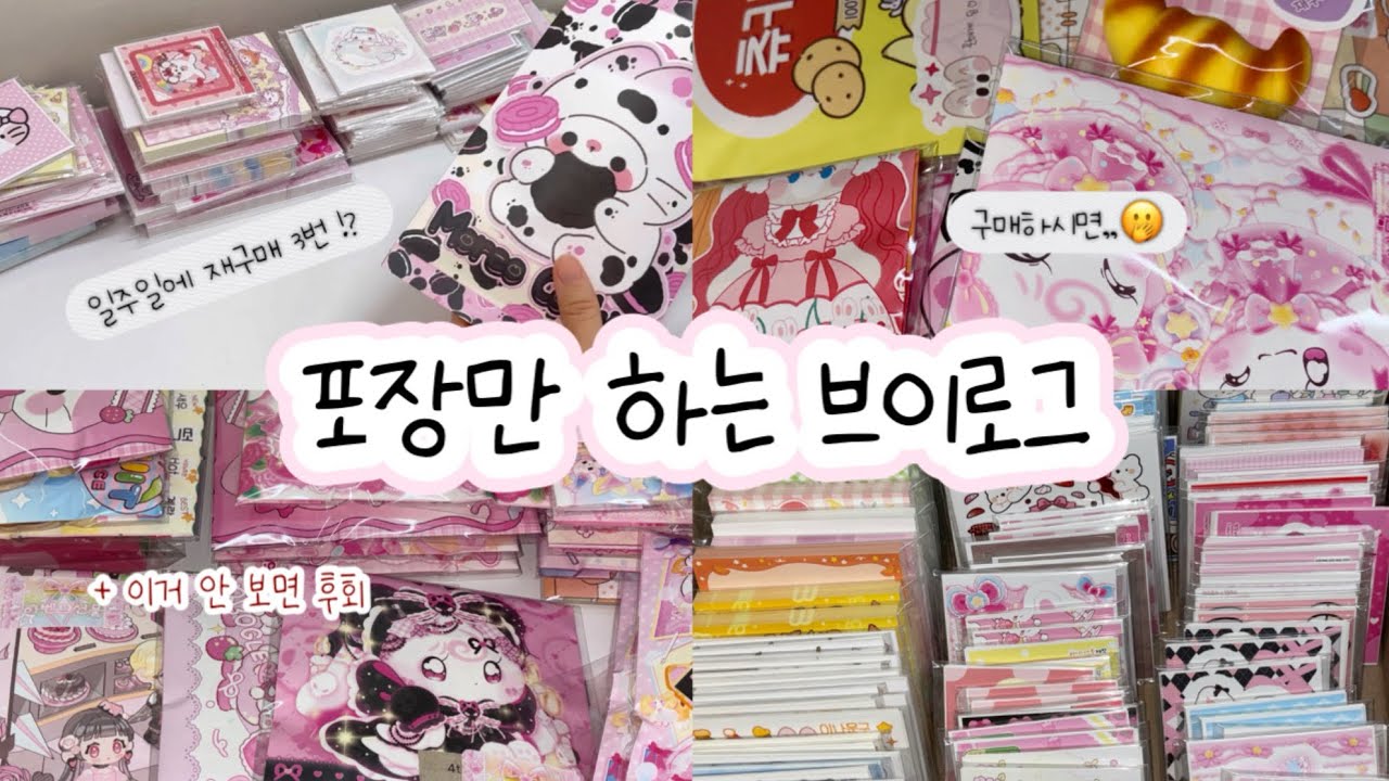 #포장계 포용계 브이로그❤️ 소품/문구사장/#포용 #포용계 #sanrio #asmr#문구덕후 